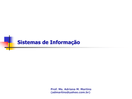 SistInfo 201001 Sistemas Informatizados ERP SCM