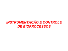 instrumentação e controle de bioprocessos