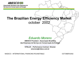 The Brazilian Energy Efficiency Market - B-REED