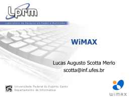 O WIMAX no Contexto das Redes de Quarta Geração de
