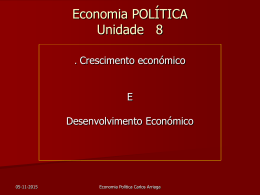 unidade 8 -crescimento económico e desenvol