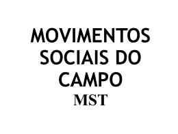movimentos sociais do campo mst