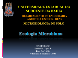 Ecologia microbiana nos solos