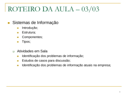 Gest&atilde;o da Informa&ccedil;&atilde;o