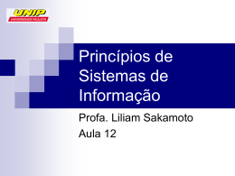 Aula 12 - Gestão da Tecnologia da Informação