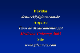 Medicamento É - Gilberto De Nucci . com