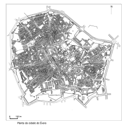 Mapa do Centro Histórico de Évora