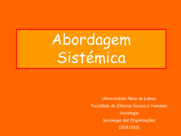 Sistemas - Universidade Nova de Lisboa