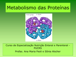 Metabolismo das proteínas 2006