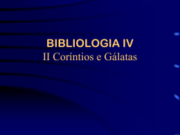 II Corintios e Galatas