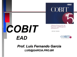 COBIT - Prof. Dr. Luis Fernando Garcia