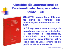 Classificação Internacional de Funcionalidade