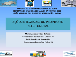 ações integradas do proinfo rn seec - undime
