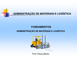 administração de materiais e logística