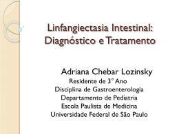 Linfangectasia Intestinal