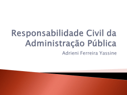 Responsabilidade Civil da Administração Pública