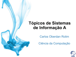 Tópicos de Sistemas de Informação A
