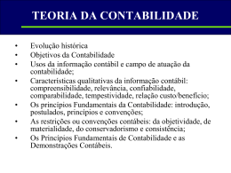 EVOLU&Ccedil;&Atilde;O DA CONTABILIDADE