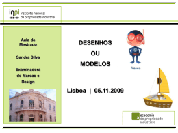 Desenho ou Modelo Comunit&aacute;rio Registado