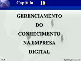 Gest&atilde;o do Conhecimento Laudon Cap10