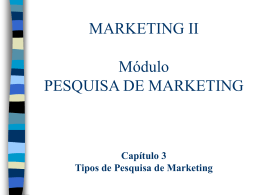 Pesquisas de Oportunidades de Vendas