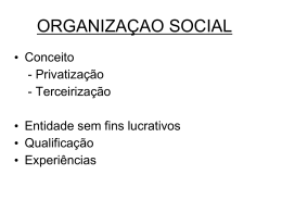 101110 - Palestra - Organização Social - Gladimir Chielle