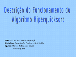 Algoritmo Hiperquicksort