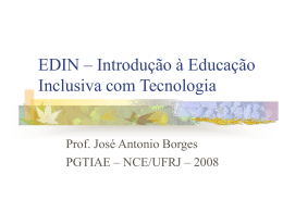 EDIN – Introdução à Educação Inclusiva com Tecnologia