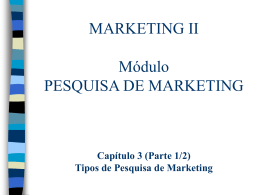 Pesquisas de Oportunidades de Vendas