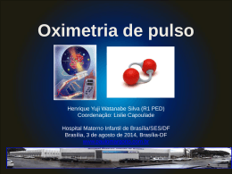 Oximetria de pulso - Paulo Roberto Margotto