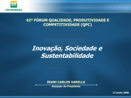 Inovação, Sociedade e Sustentabilidade