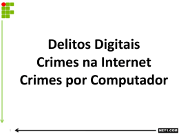 CRIMES POR COMPUTADOR