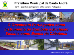 a concepção de exclusão social do município de santo andré
