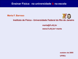 No Slide Title - Instituto de Física / UFRJ