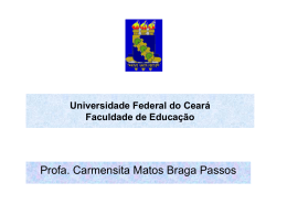 Planejamento docente - Universidade Federal do Ceará