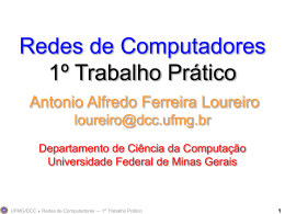 Redes de Computadores 1º Trabalho Prático Antonio Alfredo