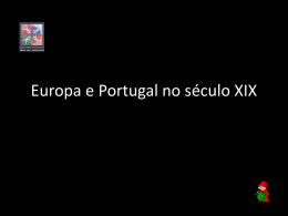 Europa e Portugal no século XIX