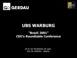 UBS Warburg - Fevereiro