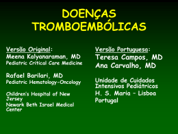 Doenças Tromboembólicas