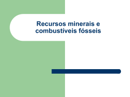 Recursos minerais e combustíveis fósseis