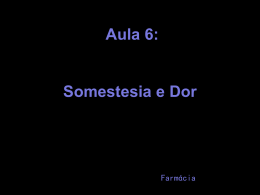 Somestesia e Dor