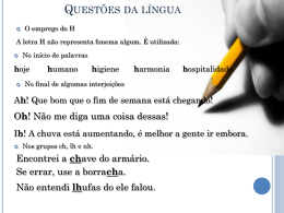 Emprego do H - WordPress.com