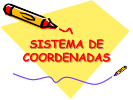 SISTEMA DE COORDENADAS