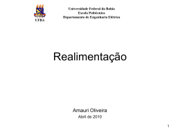 Realimentação - Universidade Federal da Bahia