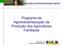 Ministério do Desenvolvimento Agrário