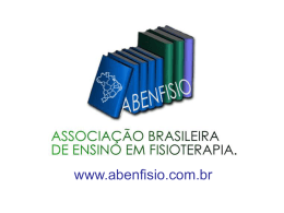 ABENFISIO www.abenfisio.com.br - eeffto