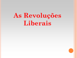 Revoluções Liberais e Unificação da Itália e da Alemanha