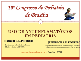 Uso de Antiinflamatórios em Pediatria