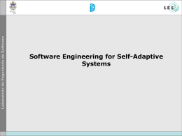Self-Adaptive Systems-2010-1.1 - (LES) da PUC-Rio