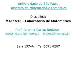 Aula 3 - IME-USP - Universidade de São Paulo